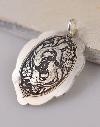 Ryby - srebrny medalion