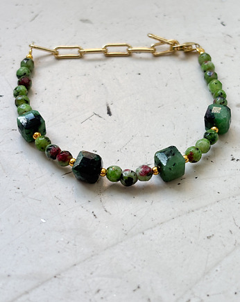 Bransoletka Rubin z Zoisytem, Chmolowska Jewellery