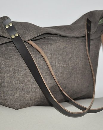 Torba tote XXL - brązowa