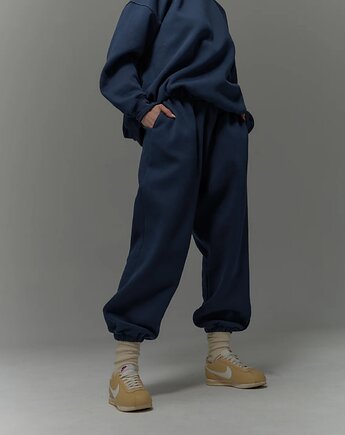 Bawełniane spodnie Cool navy blue