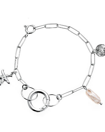 Bransoletka srebrna charms BLOSSOM
