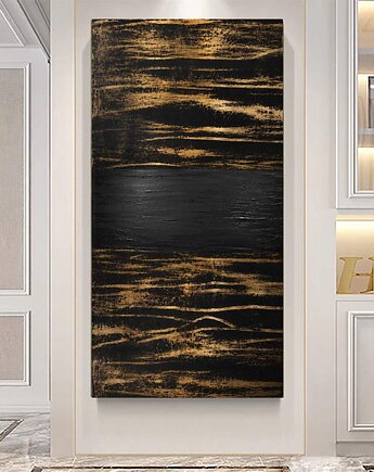 ZŁOTE MYŚLI - ręcznie malowany obraz na płótnie 80x160cm