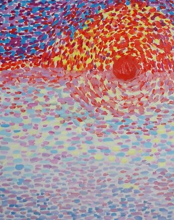 Obraz do salonu zachód słońca Claude Monet style