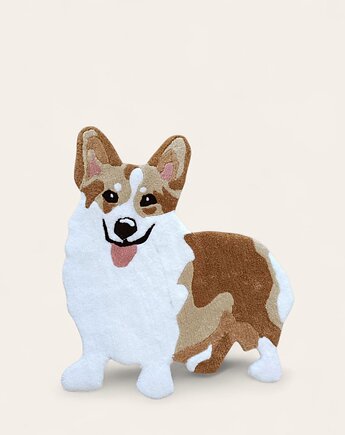 Dywan w kształcie psa, welsh corgi, Cotton Carpet