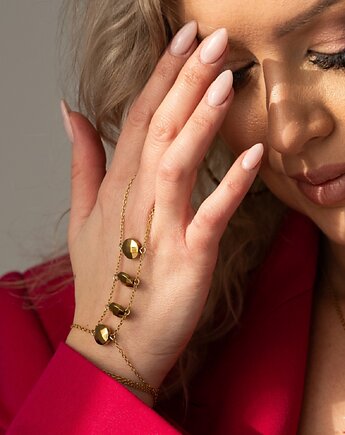 Bransoletka z pierścionkiem Story Chain Stones, AFRODITTE COLLECTION