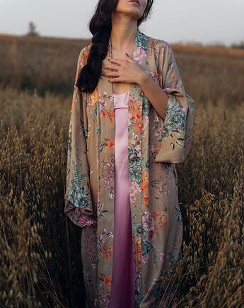 Kimono Bloom Beige LONG