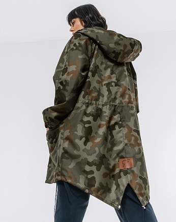 Kurtka/ płaszcz typu parka moro