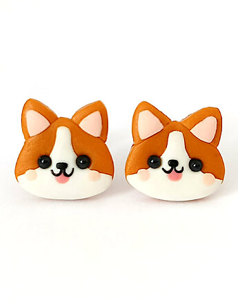 Kolczyki pieski Corgi