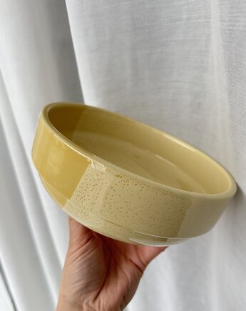 Miska  [wzór: jasny + ciemny budyń] 17 cm