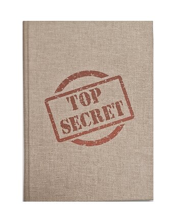 Notes Top secret A5 200 stron ecru w kropki