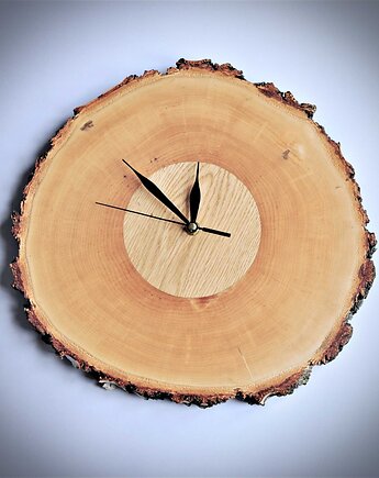 Drewniany zegar plaster brzoza duży, Drewniane dodatki