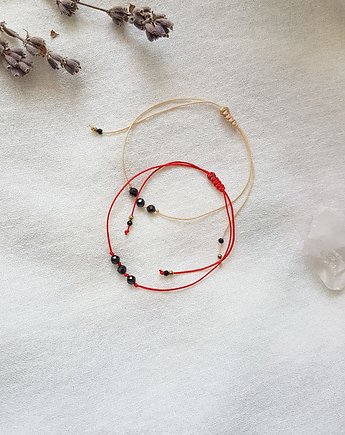 Minimalistyczna bransoletka z Turmalinem - black