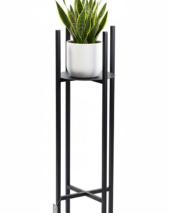 Kwietnik Metalowy Stojak na kwiaty 80cm czarny LOFT