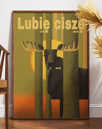 Plakat "Lubię ciszę"