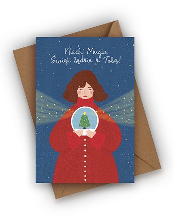 Kartka świąteczna- Niech Magia Świąt będzie z Tobą!