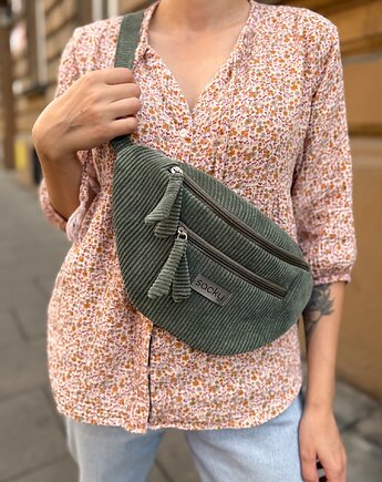 Sztruksowa nerka fall khaki