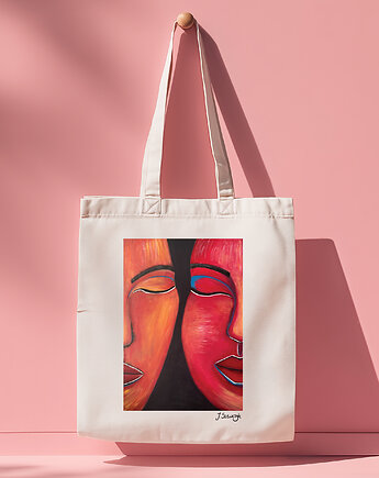 Torba art z reprodukcją mojego obrazu Czułe milczenie