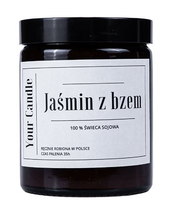 ŚWIECA SOJOWA JAŚMIN Z BZEM 180ml-Your Candle