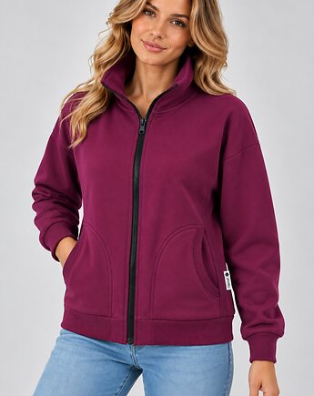 Bluza Na Zamek ,,IGA " Śliwka