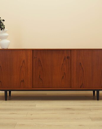 Sideboard tekowy, duński design, lata 70, produkcja: Dania