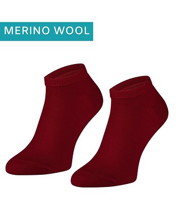 Bordowe stopki z merino wool