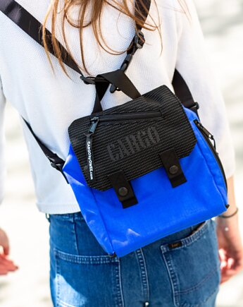 Odblaskowa Torba mini-plecak na ramię Reflective Royal Blue