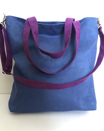 Torba hobo XXL - kobalt, fiolet