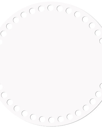 Biała baza do koszyka z HDF 20cm Spód Dno to szydełkowania torebki DIY, smxdsgn