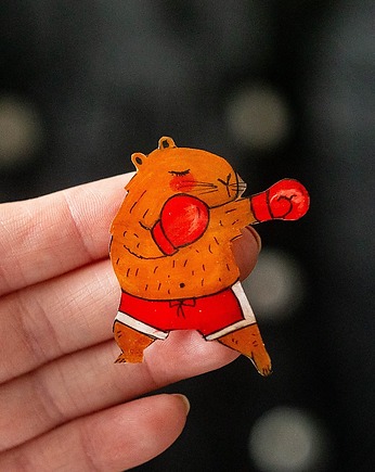 Broszka kapi Andrzej Gołota, Pintura