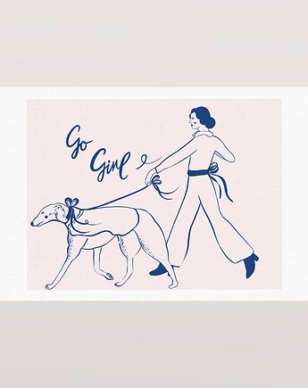 Plakat kobiecy - Go Girl