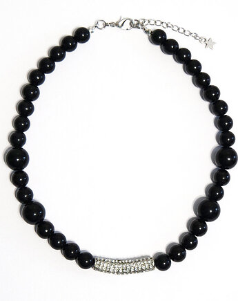 Naszyjnik - Czarne korale, yenoo