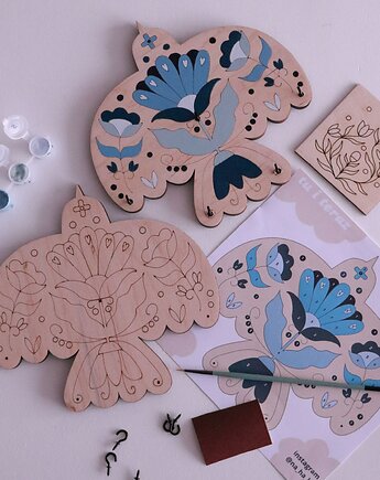 Tu i teraz Gołąb - zestaw diy, na_ha_ku 