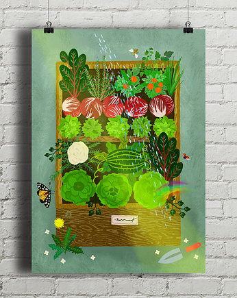 Skrzynka ogrodowa - plakat fine art