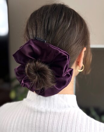 Big scrunchie Śliwka