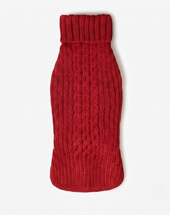 Sweterek dla psa Caldo Rosso z wełny merino