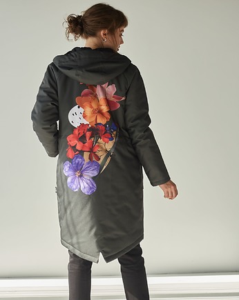 Kurtka parka zimowa -Verde