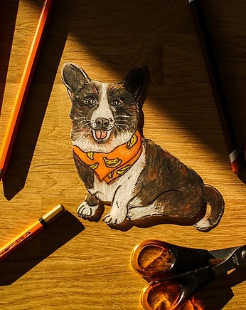 Broszka ze zdjęcia pupila , Pintura