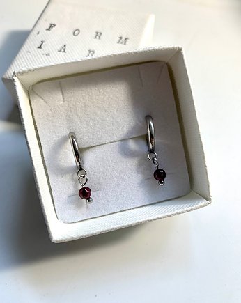 Kolczyki z kamieniem granatu, FORMIARZ