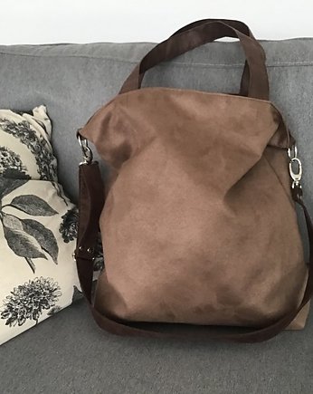 Torba na ramię XL - brąz, czekolada