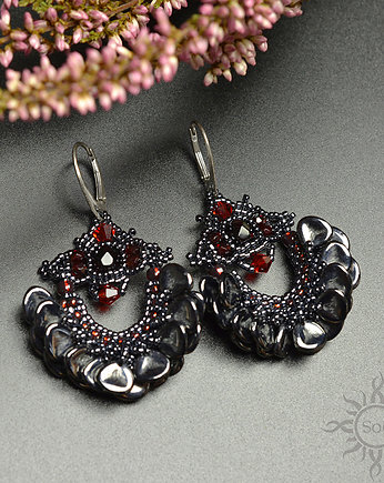 Sisa, wieczorowe kolczyki, Bollywood, beading
