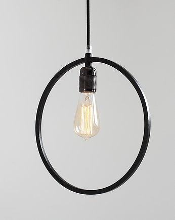 Lampa geometryczna industrialna wisząca Veto - czarna lub biała