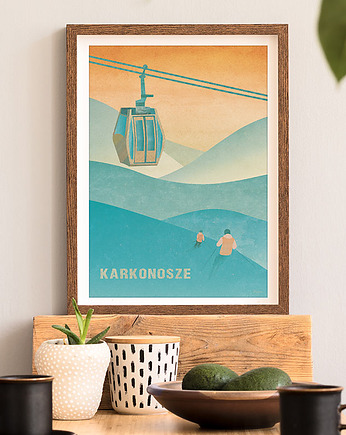 Plakat Karkonosze - góry zimą