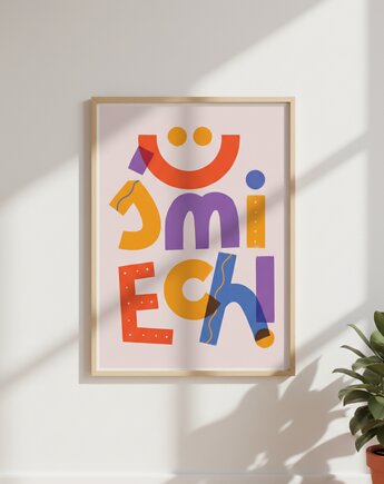 Plakat do pokoju dziecka Uśmiech