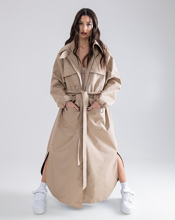 Parka Longline Collar Oversize mocca