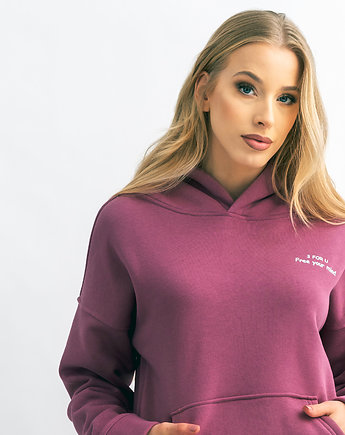 Bluza damska z kapturem Wrzos AGA