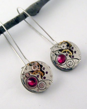Mechaniczne kolczyki Swarovski 278