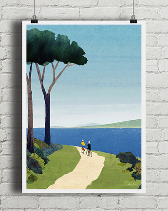 Przejażdżka rowerowa - plakat fine art