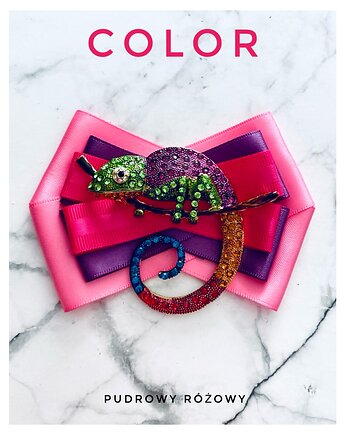 Brosza z Ogromnym Kameleonem Kolekcja COLOR