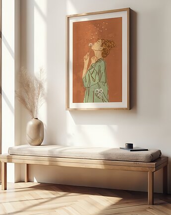 Plakat Zdmuchnij Życzenie z Kwiatu