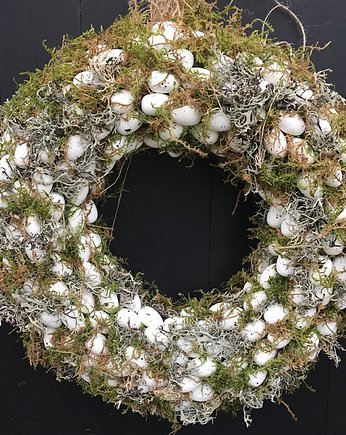 Wianek wielkanocny z przepiórczymi jajkami xxl, EsyFloresy